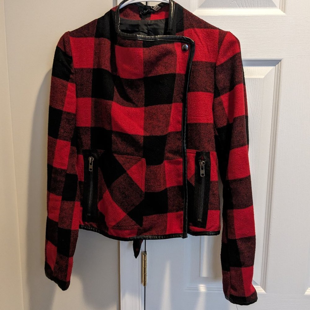 Dex Lightweight Red and Black Flannel Jacket Size XS